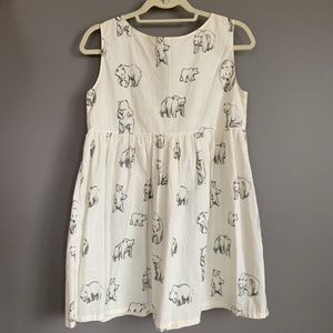 Leah Goren Bear Print Cotton Dress